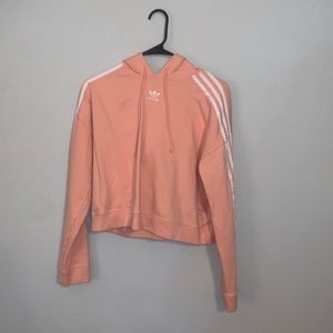 Adidas Peach Cropped Hoodie size M